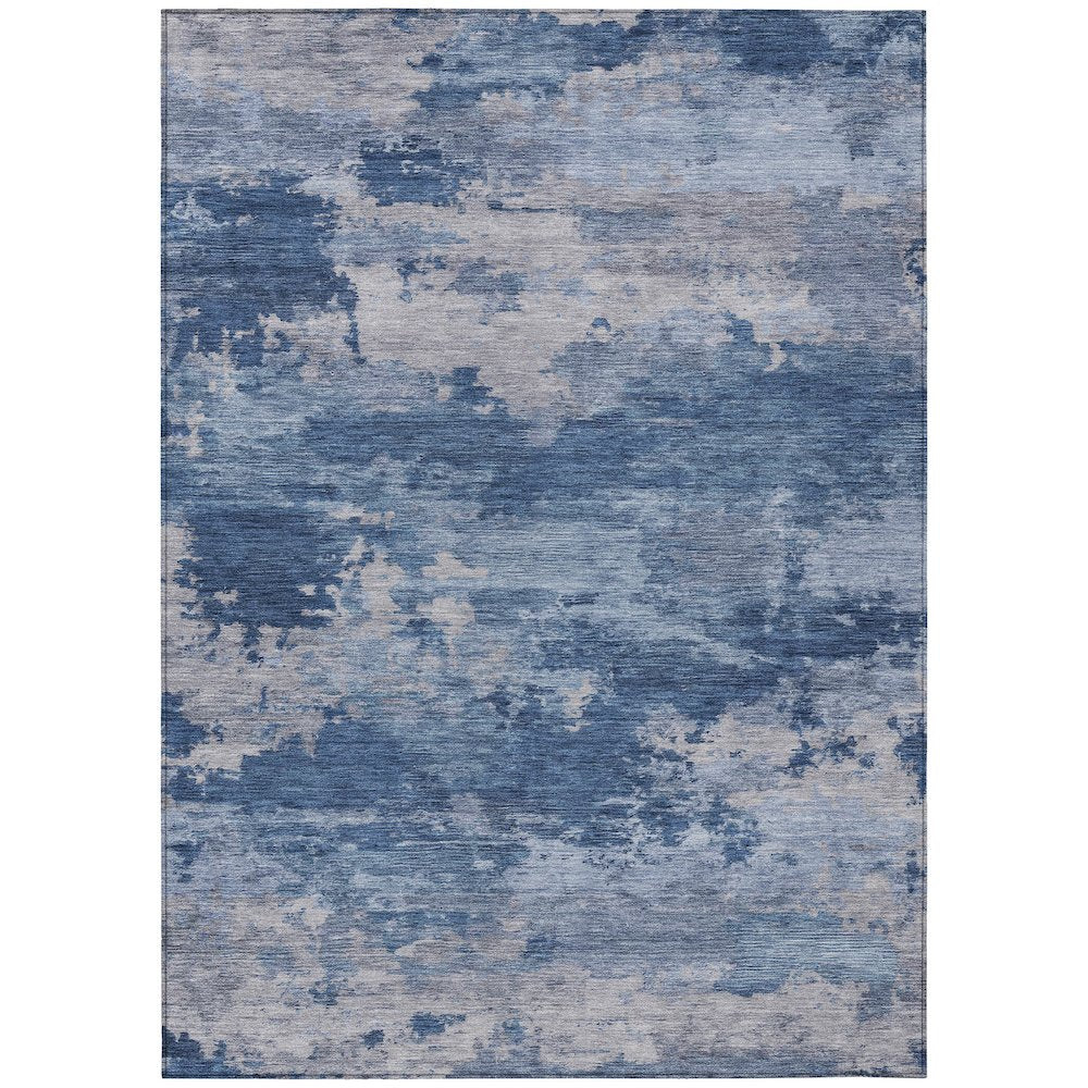 Machine Washable Indoor/Outdoor Chantille ACN2075 Navy 2'6" x 3'10" Rug