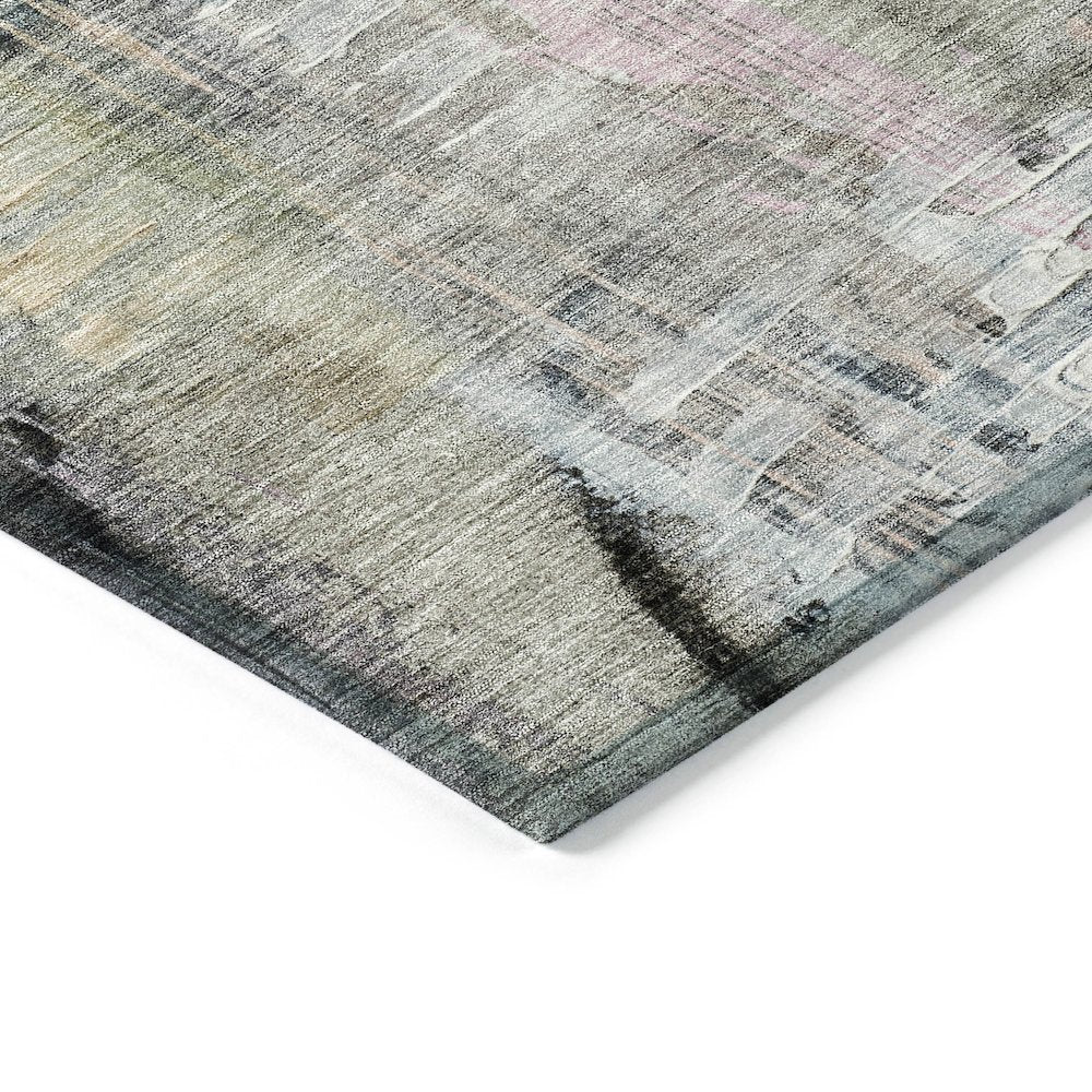 Machine Washable Indoor/Outdoor Chantille ACN2076 Blue 1'8" x 2'6" Rug