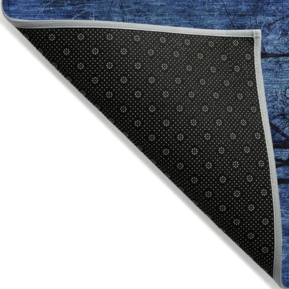 Machine Washable Indoor/Outdoor Chantille ACN2083 Blue 1'8" x 2'6" Rug