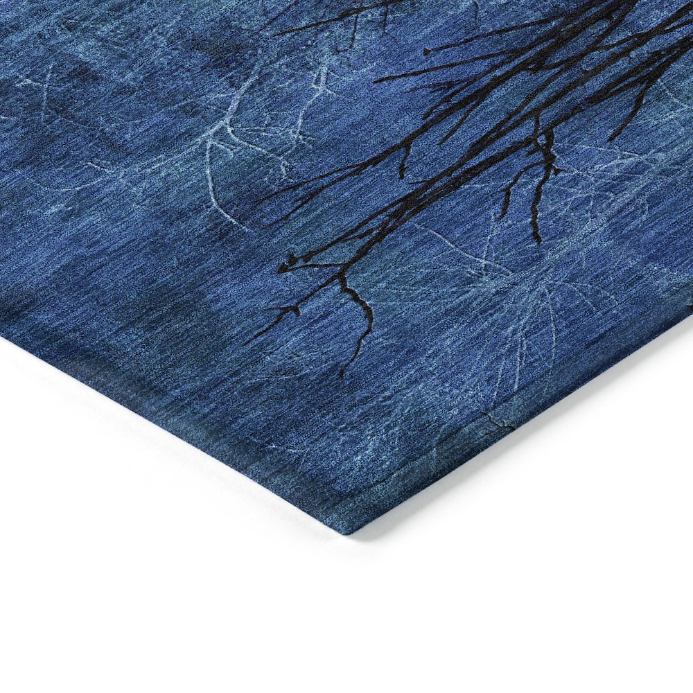 Machine Washable Indoor/Outdoor Chantille ACN2083 Blue 1'8" x 2'6" Rug