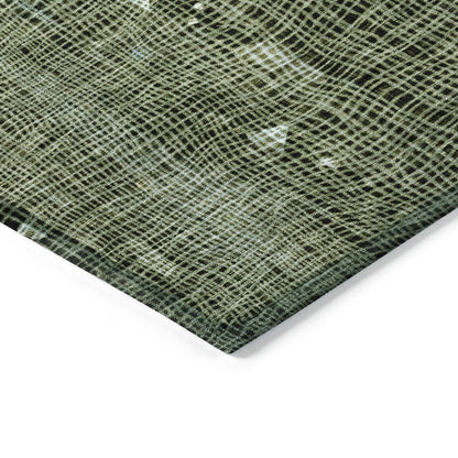 Machine Washable Indoor/Outdoor Chantille ACN2092 Fern 1'8" x 2'6" Rug