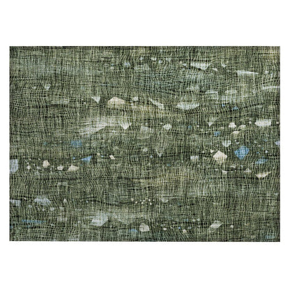 Machine Washable Indoor/Outdoor Chantille ACN2092 Fern 1'8" x 2'6" Rug