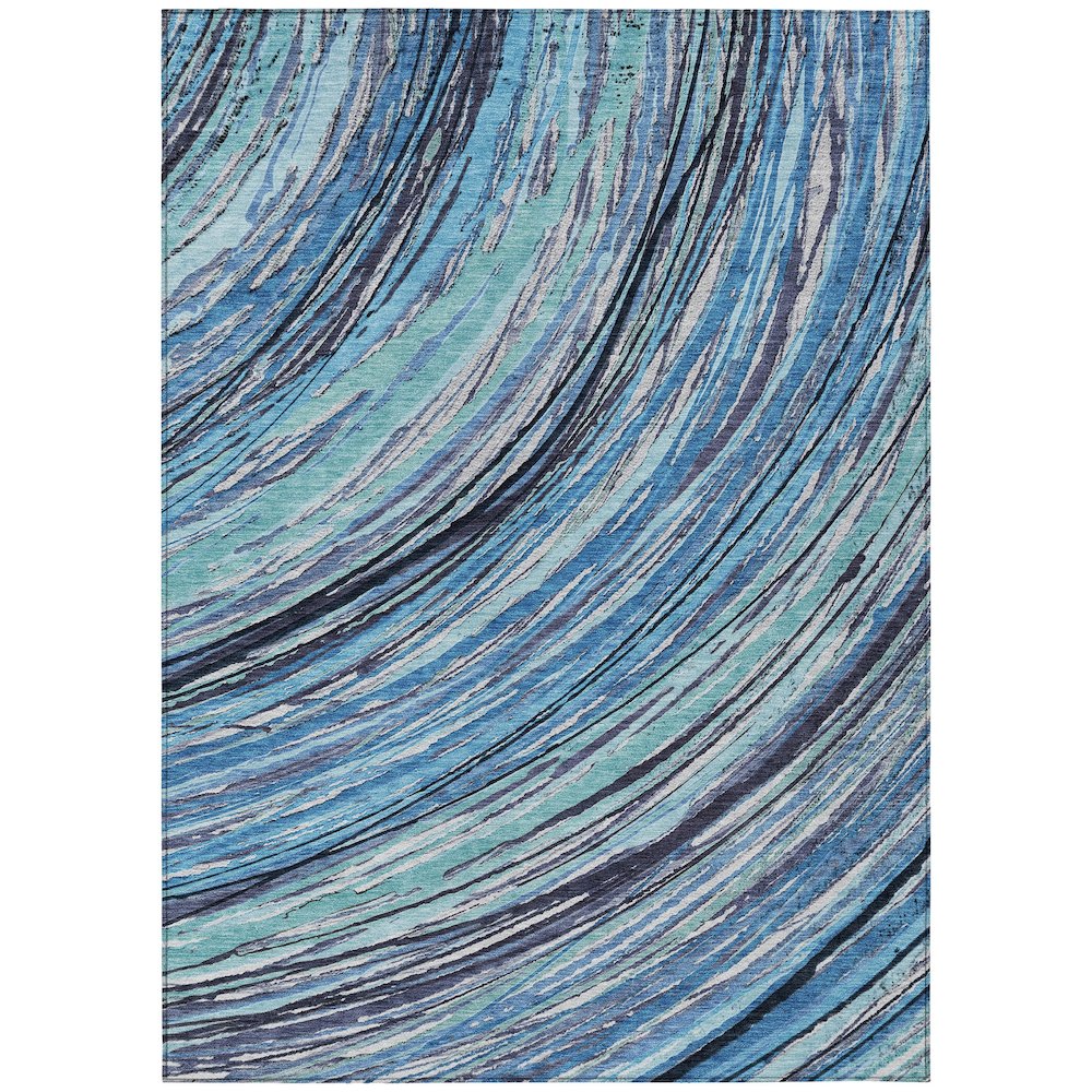 Machine Washable Indoor/Outdoor Chantille ACN2094 Blue 2'6" x 3'10" Rug