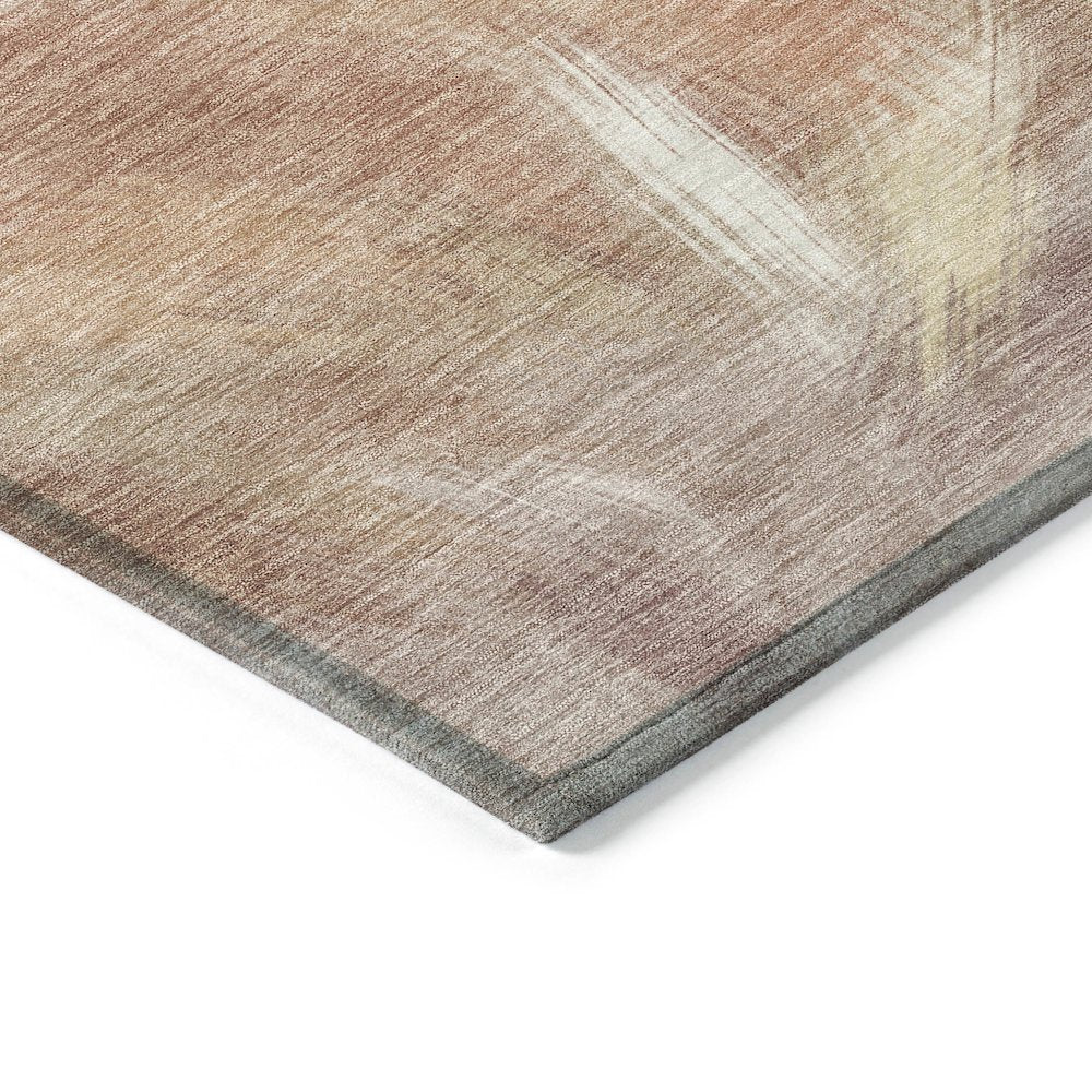 Machine Washable Indoor/Outdoor Chantille ACN2096 Copper 1'8" x 2'6" Rug