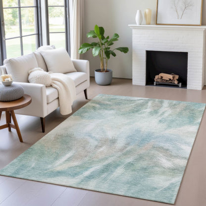 Machine Washable Indoor/Outdoor Chantille ACN2096 Sky 2'6" x 3'10" Rug