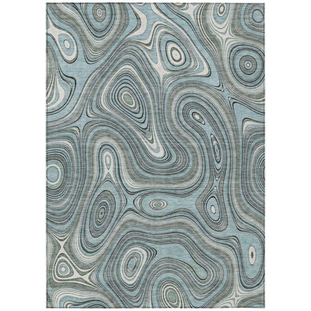 Machine Washable Indoor/Outdoor Chantille ACN2097 Sky 2'6" x 3'10" Rug