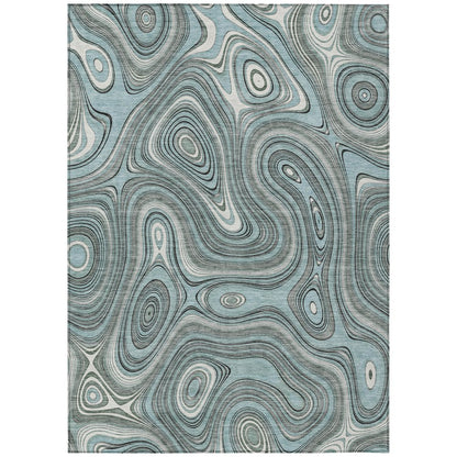 Machine Washable Indoor/Outdoor Chantille ACN2097 Sky 2'6" x 3'10" Rug