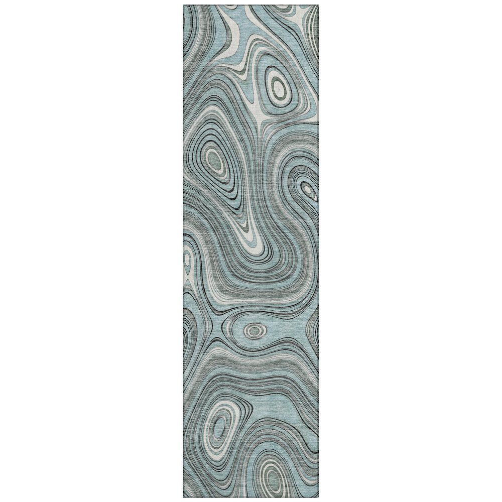 Machine Washable Indoor/Outdoor Chantille ACN2097 Sky 2'3" x 7'6" Runner Rug