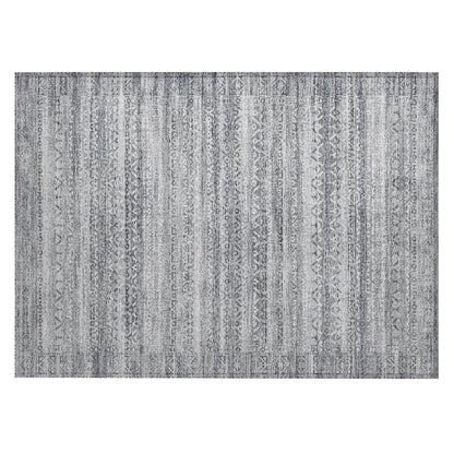Machine Washable Indoor/Outdoor Chantille ACN2101 Gray 1'8" x 2'6" Rug