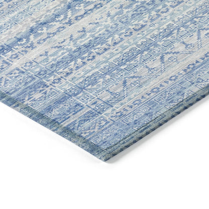 Machine Washable Indoor/Outdoor Chantille ACN2101 Sky 1'8" x 2'6" Rug