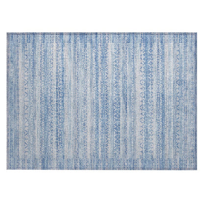 Machine Washable Indoor/Outdoor Chantille ACN2101 Sky 1'8" x 2'6" Rug