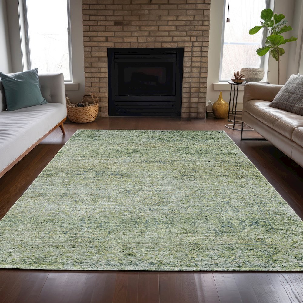 Machine Washable Indoor/Outdoor Chantille ACN2103 Aloe 2'6" x 3'10" Rug
