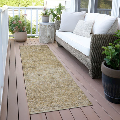Machine Washable Indoor/Outdoor Chantille ACN2103 Copper 2'3" x 7'6" Runner Rug