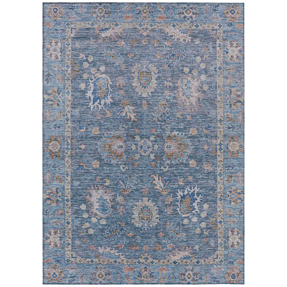 Machine Washable Indoor/Outdoor Chantille ACN2104 Blue 2'6" x 3'10" Rug