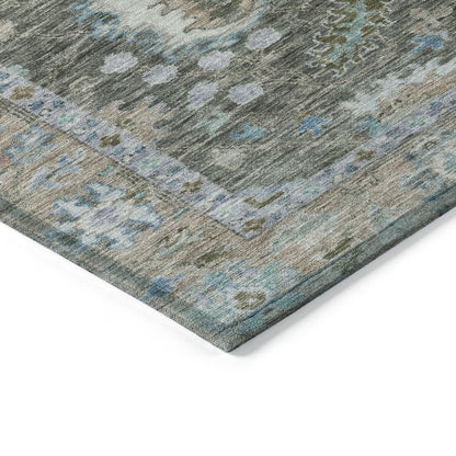 Machine Washable Indoor/Outdoor Chantille ACN2104 Fern 1'8" x 2'6" Rug