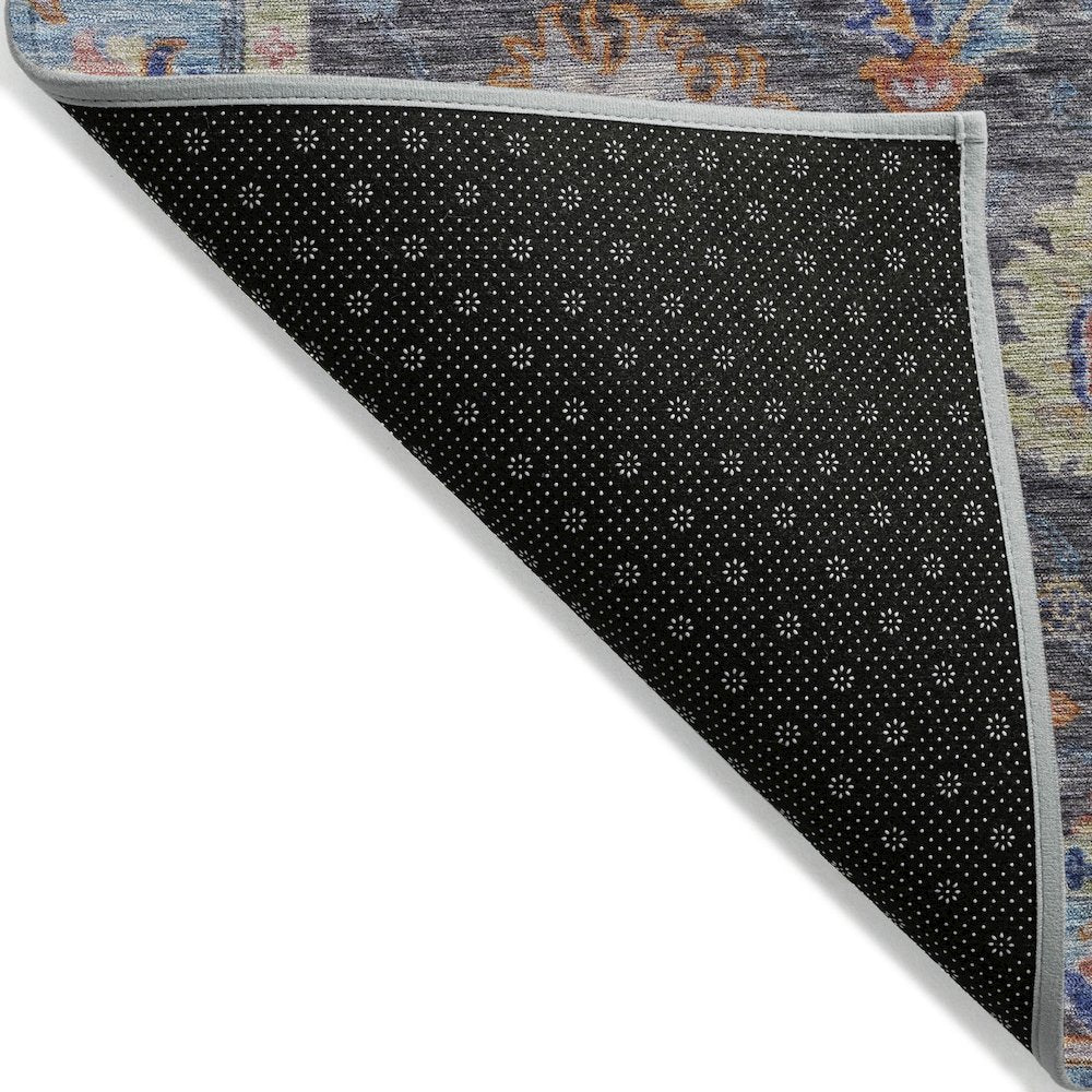 Machine Washable Indoor/Outdoor Chantille ACN2104 Gray 1'8" x 2'6" Rug