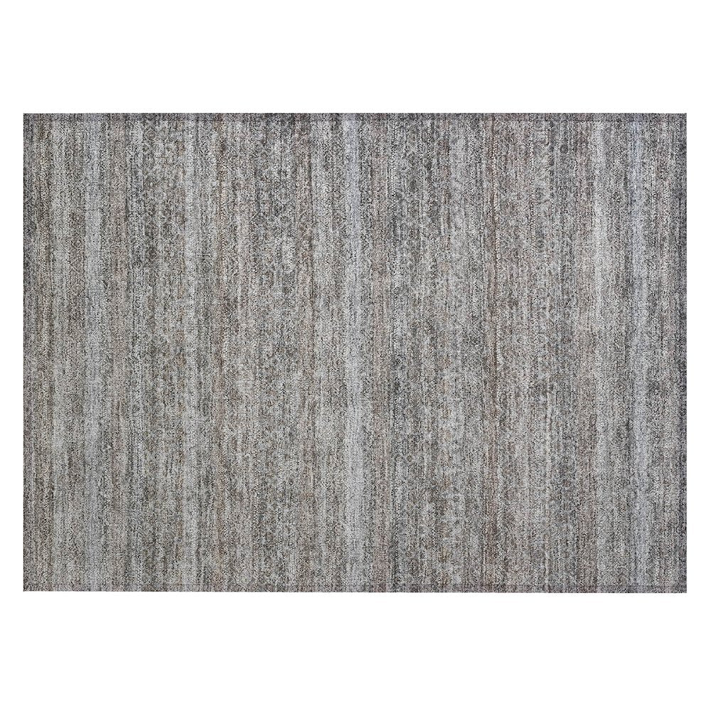 Machine Washable Indoor/Outdoor Chantille ACN2105 Brown 1'8" x 2'6" Rug