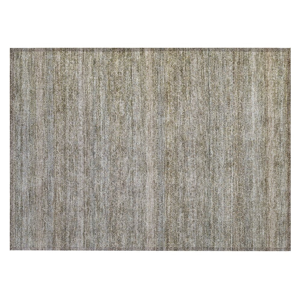 Machine Washable Indoor/Outdoor Chantille ACN2105 Khaki 1'8" x 2'6" Rug