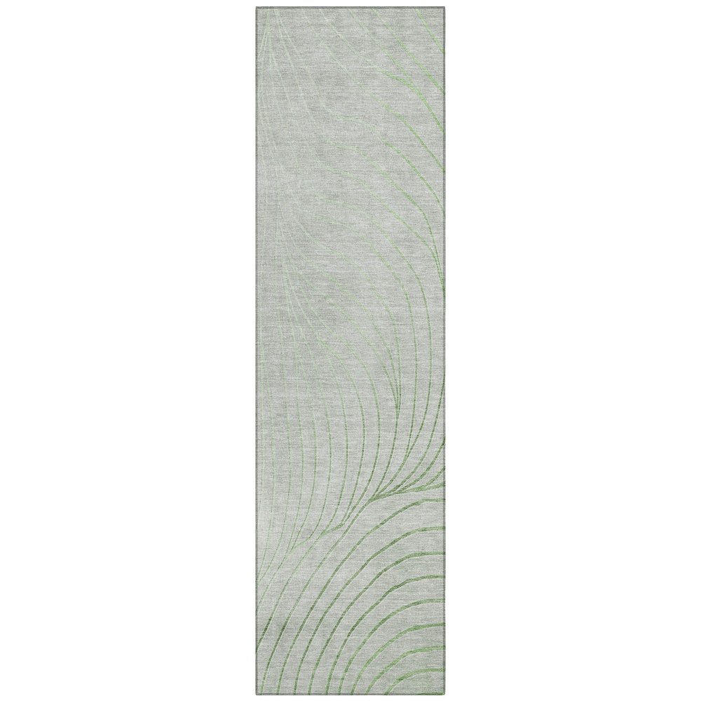 Machine Washable Indoor/Outdoor Chantille ACN2107 Aloe 2'3" x 7'6" Runner Rug