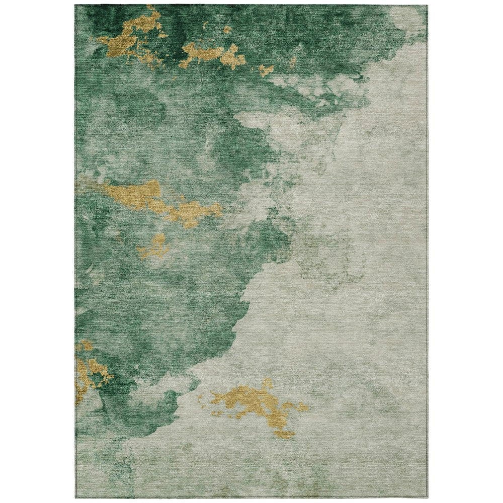 Machine Washable Indoor/Outdoor Chantille ACN2108 Emerald 2'6" x 3'10" Rug