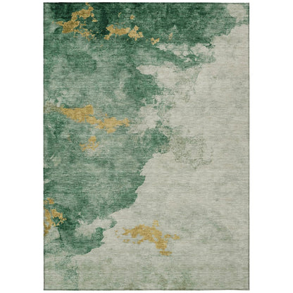 Machine Washable Indoor/Outdoor Chantille ACN2108 Emerald 2'6" x 3'10" Rug