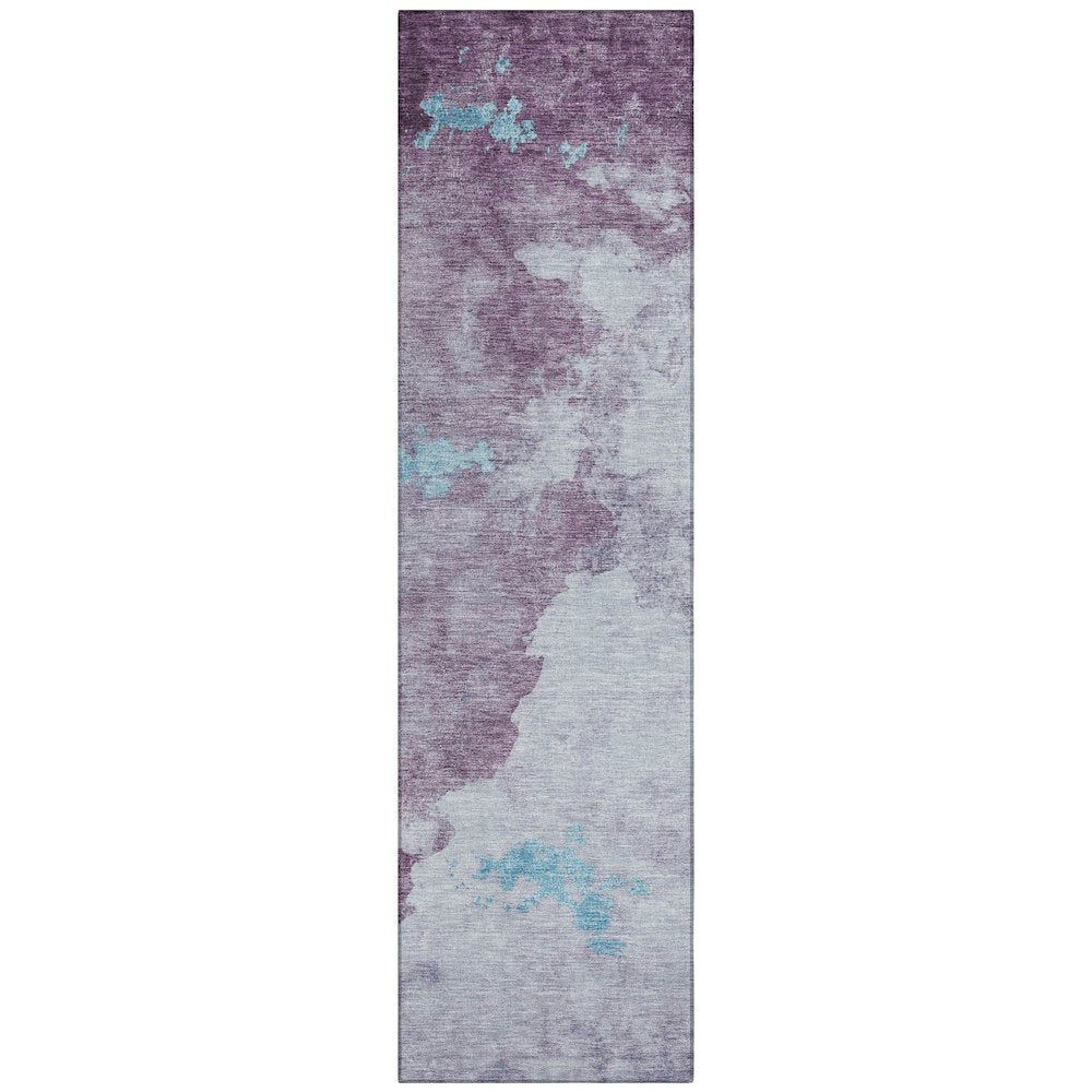 Machine Washable Indoor/Outdoor Chantille ACN2108 Lavender 2'3"x7'6" Runner Rug