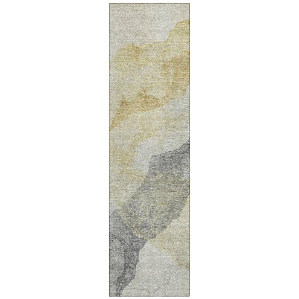 Machine Washable Indoor/Outdoor Chantille ACN2109 Beige 2'3" x 7'6" Runner Rug
