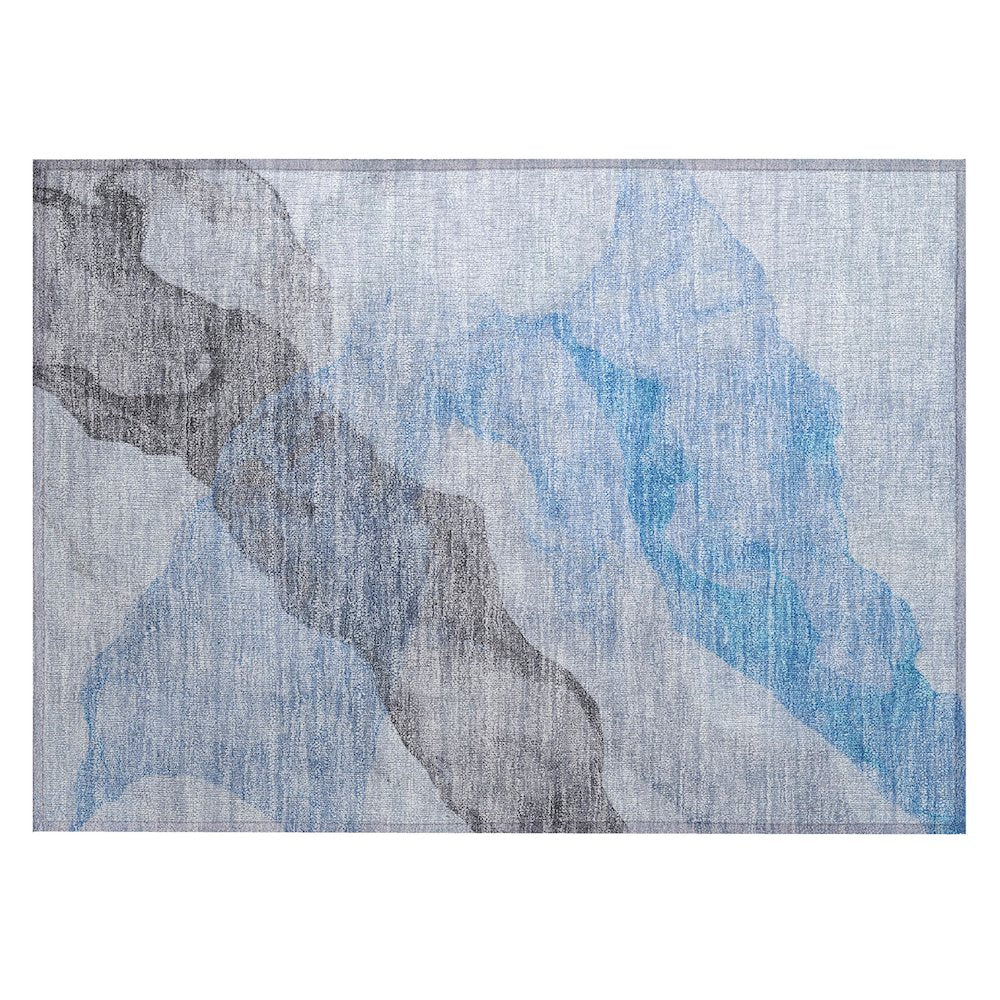 Machine Washable Indoor/Outdoor Chantille ACN2109 Sky 1'8" x 2'6" Rug