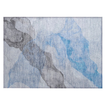 Machine Washable Indoor/Outdoor Chantille ACN2109 Sky 1'8" x 2'6" Rug