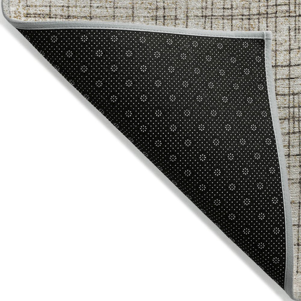 Machine Washable Indoor/Outdoor Chantille ACN2112 Brown 1'8" x 2'6" Rug