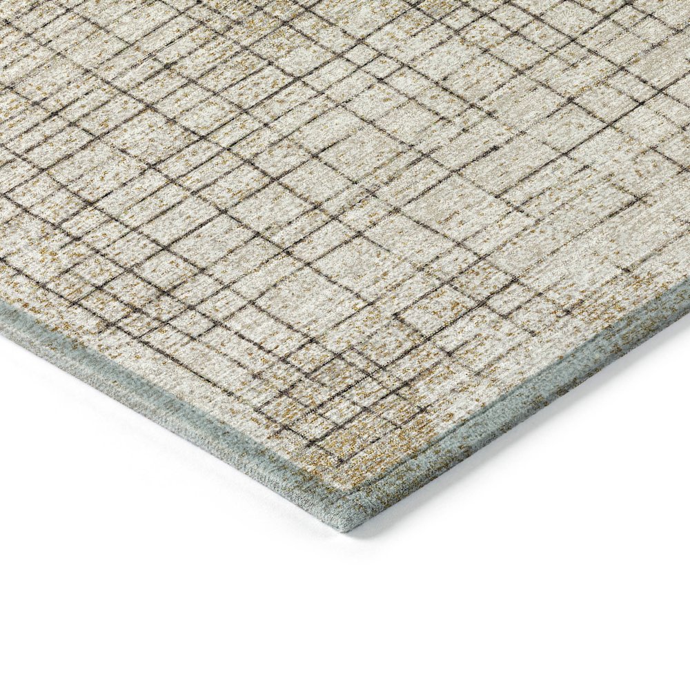 Machine Washable Indoor/Outdoor Chantille ACN2112 Brown 1'8" x 2'6" Rug