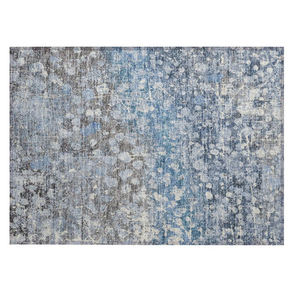 Machine Washable Indoor/Outdoor Chantille ACN2113 Blue 1'8" x 2'6" Rug