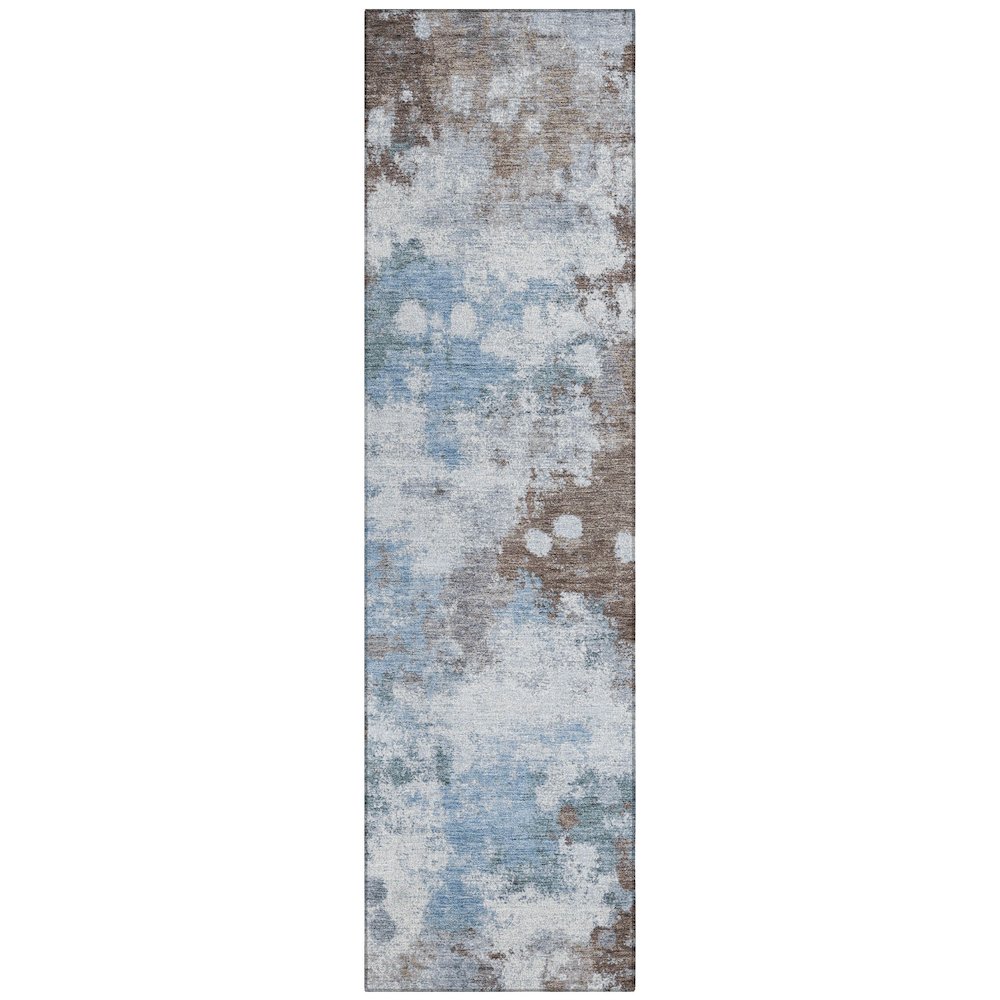 Machine Washable Indoor/Outdoor Chantille ACN2114 Brown 2'3" x 7'6" Runner Rug