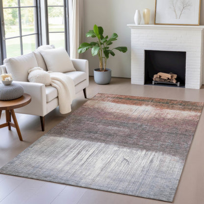 Machine Washable Indoor/Outdoor Chantille ACN2118 Paprika 2'6" x 3'10" Rug
