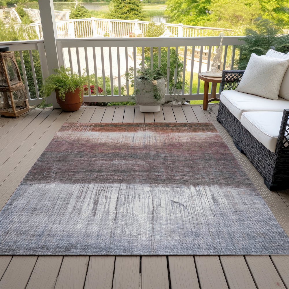 Machine Washable Indoor/Outdoor Chantille ACN2118 Paprika 2'6" x 3'10" Rug