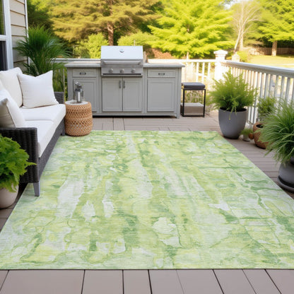 Machine Washable Indoor/Outdoor Chantille ACN2120 Lime 2'6" x 3'10" Rug