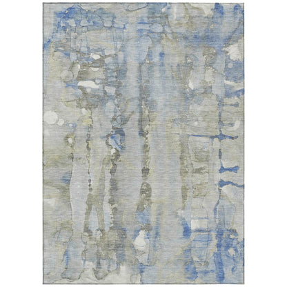 Machine Washable Indoor/Outdoor Chantille ACN2120 Sky 2'6" x 3'10" Rug