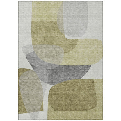 Machine Washable Indoor/Outdoor Chantille ACN2121 Fern 2'6" x 3'10" Rug