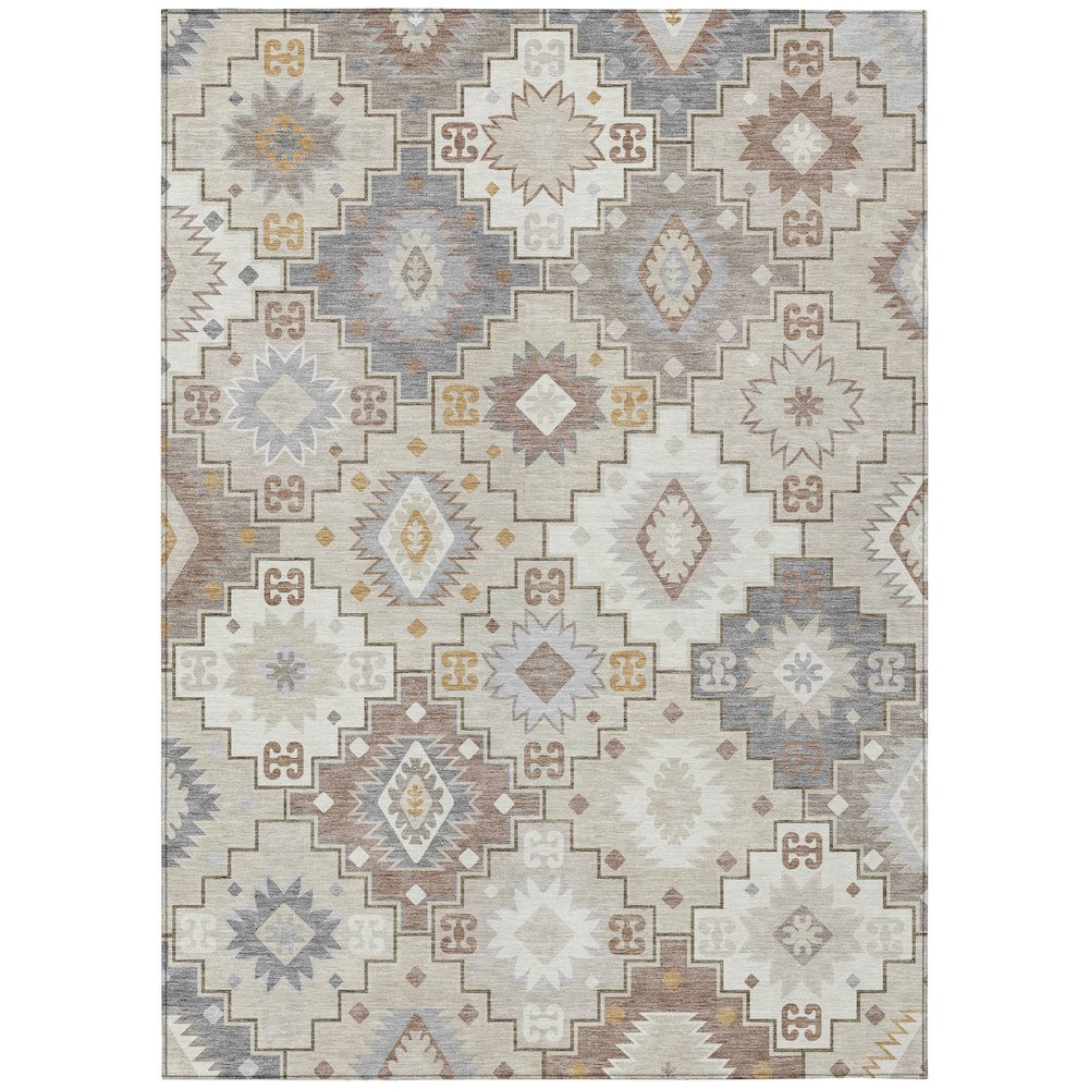 Machine Washable Indoor/Outdoor Chantille ACN2123 Ivory 2'6" x 3'10" Rug