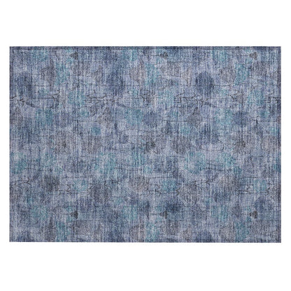 Machine Washable Indoor/Outdoor Chantille ACN2128 Blue 1'8" x 2'6" Rug