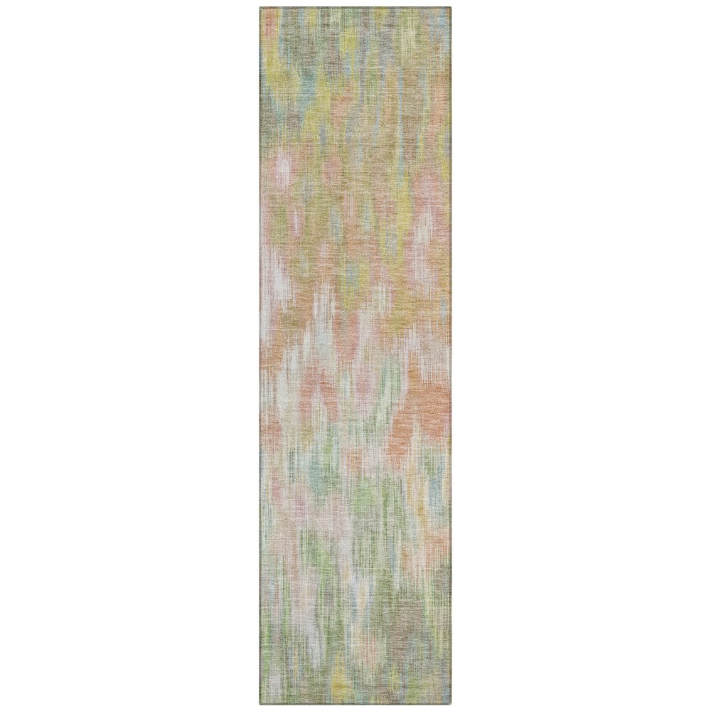 Machine Washable Indoor/Outdoor Chantille ACN2129 Coral 2'3" x 7'6" Runner Rug