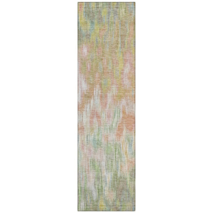 Machine Washable Indoor/Outdoor Chantille ACN2129 Coral 2'3" x 7'6" Runner Rug