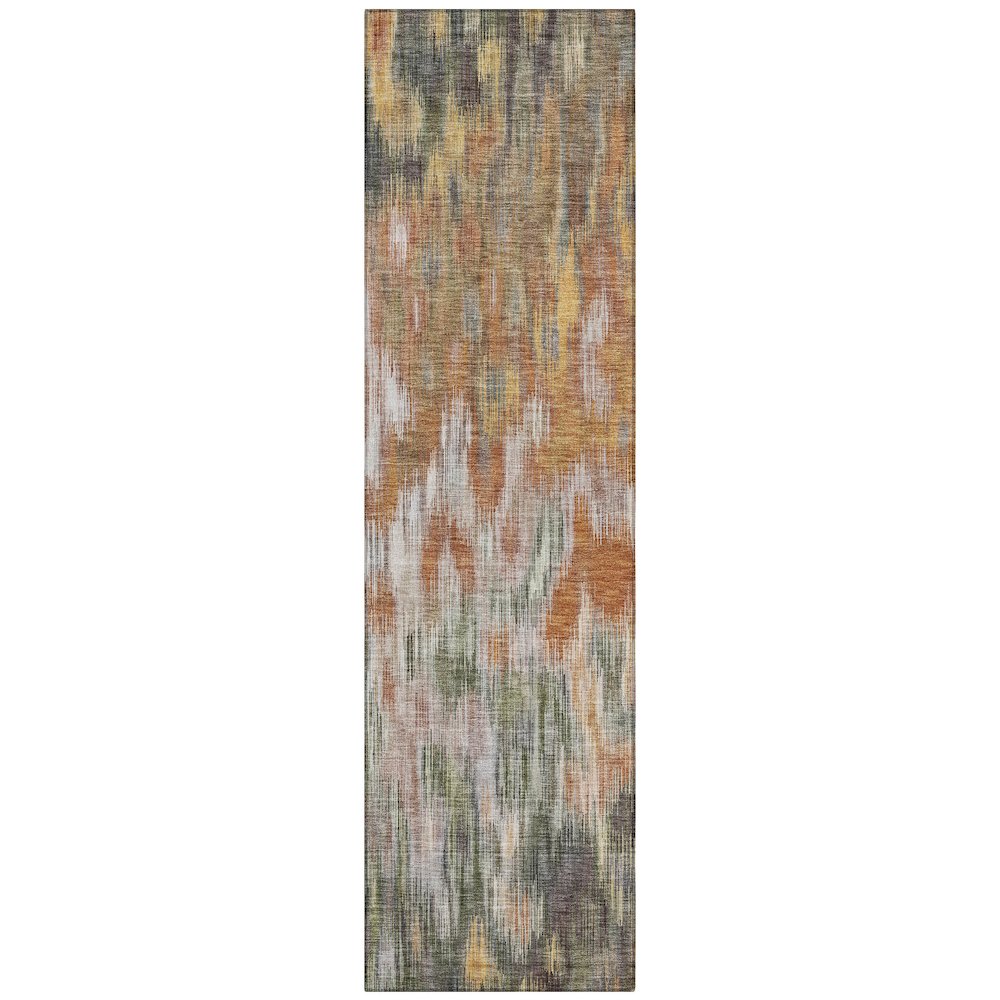 Machine Washable Indoor/Outdoor Chantille ACN2129 Terracotta 2'3"x7'6"Runner Rug