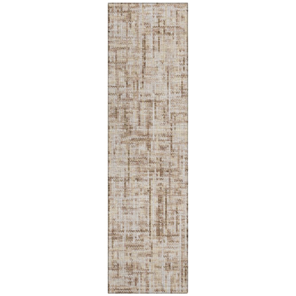Machine Washable Indoor/Outdoor Chantille ACN2130 Brown 2'3" x 7'6" Runner Rug