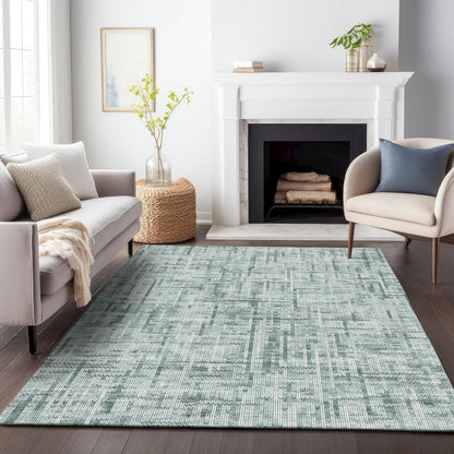 Machine Washable Indoor/Outdoor Chantille ACN2130 Teal 2'6" x 3'10" Rug