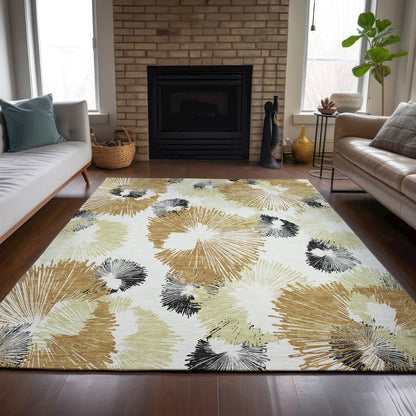 Machine Washable Indoor/Outdoor Chantille ACN2132 Copper 2'6" x 3'10" Rug