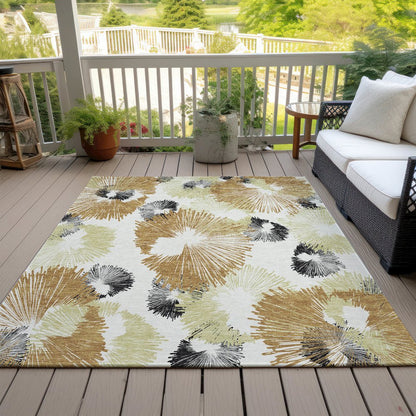 Machine Washable Indoor/Outdoor Chantille ACN2132 Copper 2'6" x 3'10" Rug
