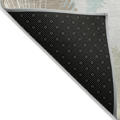 Machine Washable Indoor/Outdoor Chantille ACN2132 Mocha 1'8" x 2'6" Rug