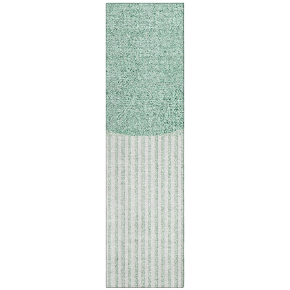 Machine Washable Indoor/Outdoor Chantille ACN2134 Teal 2'3" x 7'6" Runner Rug