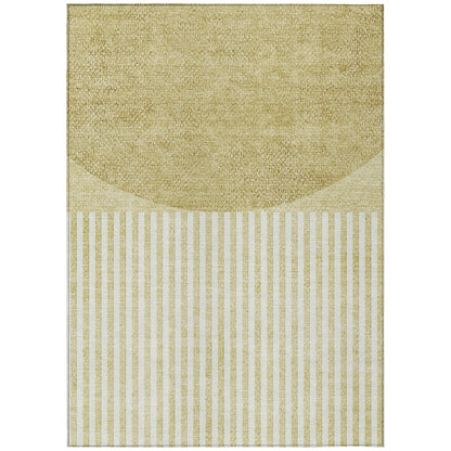 Machine Washable Indoor/Outdoor Chantille ACN2134 Wheat 2'6" x 3'10" Rug